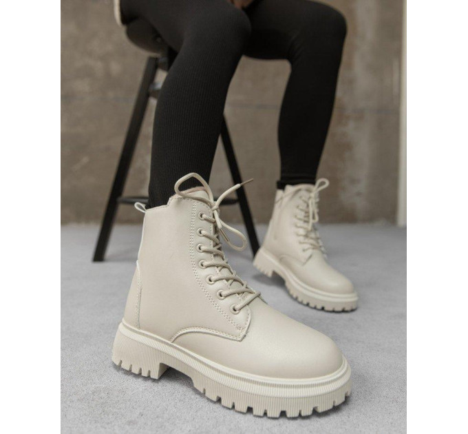 Женские зимние ботинки Martins white