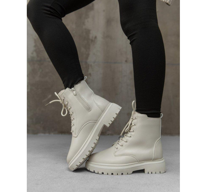 Женские зимние ботинки Martins white