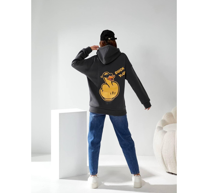 Women's hoodie “Duck you”