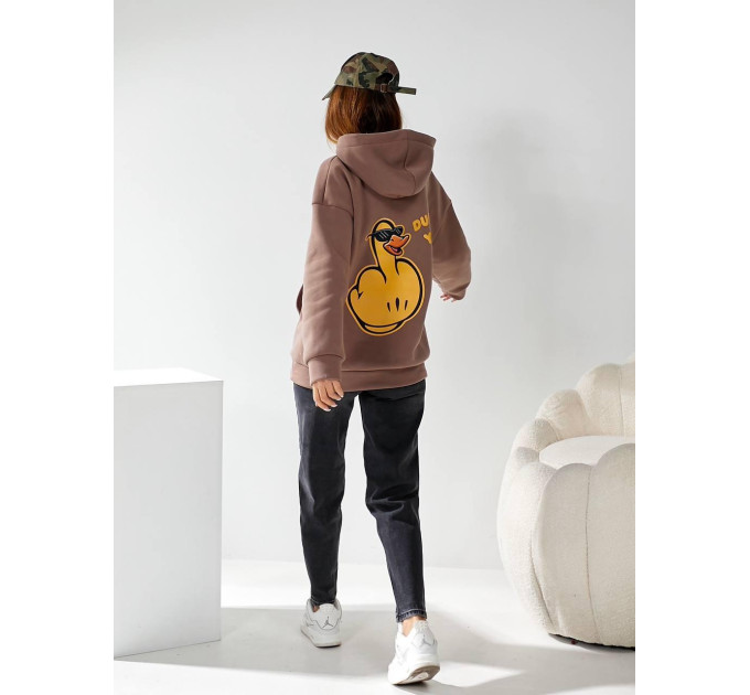 Women's hoodie “Duck you”