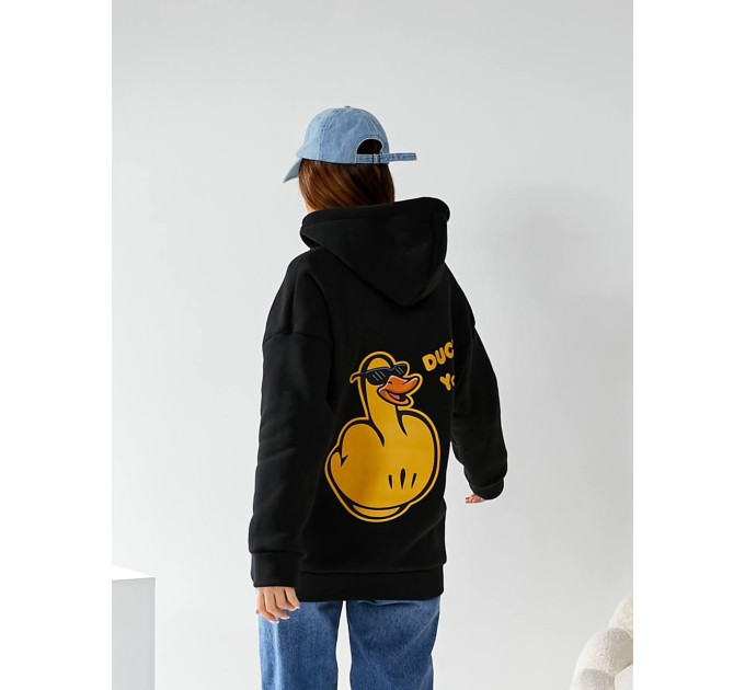 Women's hoodie “Duck you”