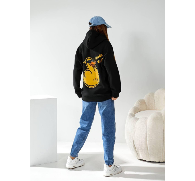 Women's hoodie “Duck you”