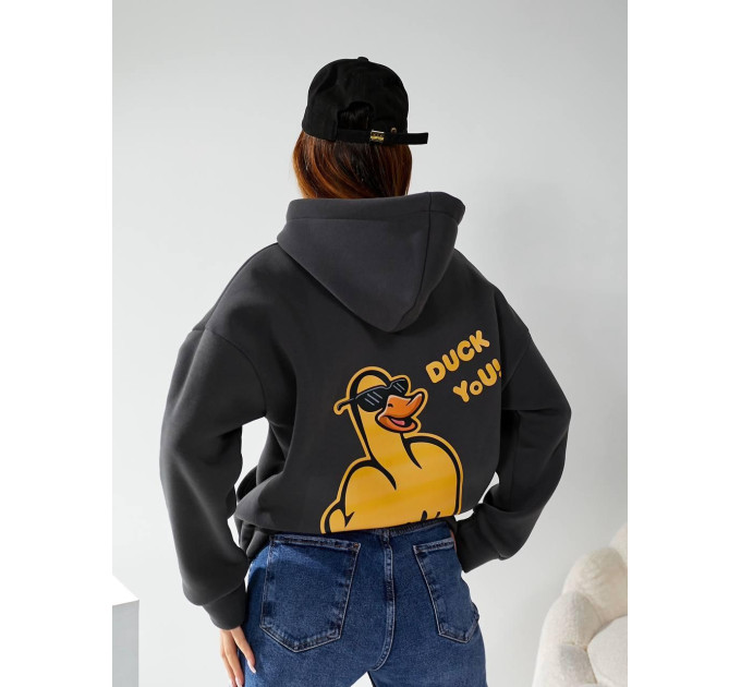 Women's hoodie “Duck you”