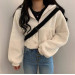 Women's plush fluffy cropped hoodie in various colors