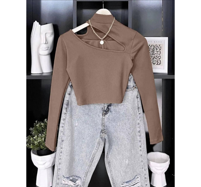 Stylish women's top with cutouts
