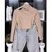 Stylish women's top with cutouts