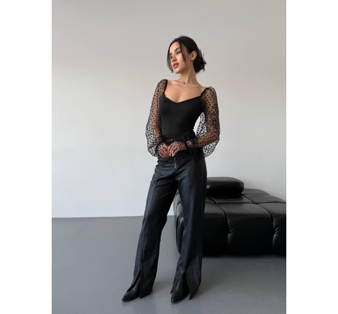 Chic women's bodysuit with hearts