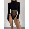 Women's bodysuit with imitation corset