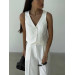 Women's trendy business classic two-piece suit with vest (S-XL) in various colors
