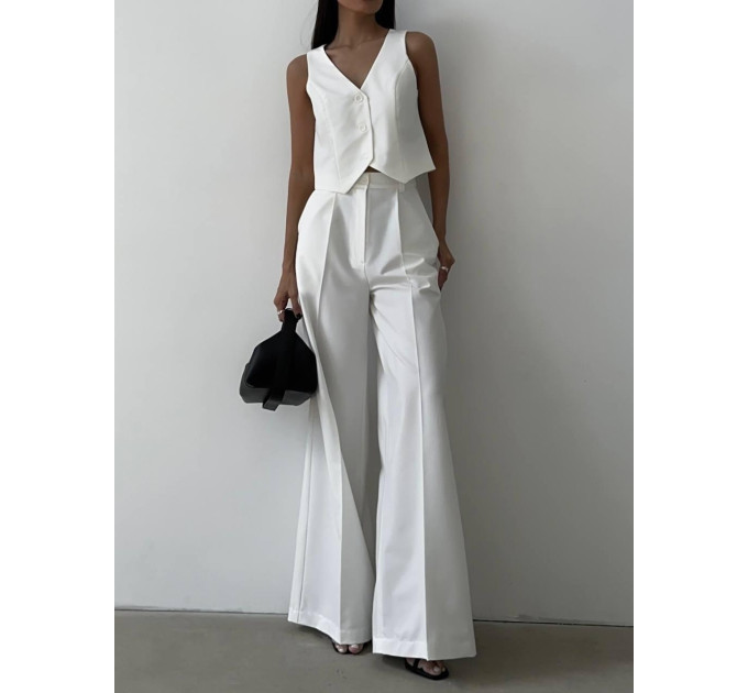 Women's trendy business classic two-piece suit with vest (S-XL) in various colors