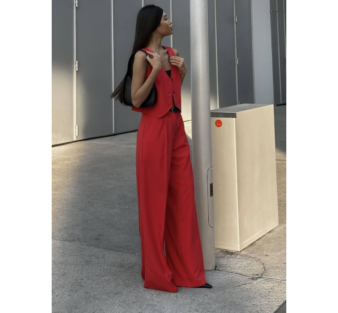 Women's trendy business classic two-piece suit with vest (S-XL) in various colors