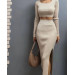 Women's ribbed two-piece suit, various colors