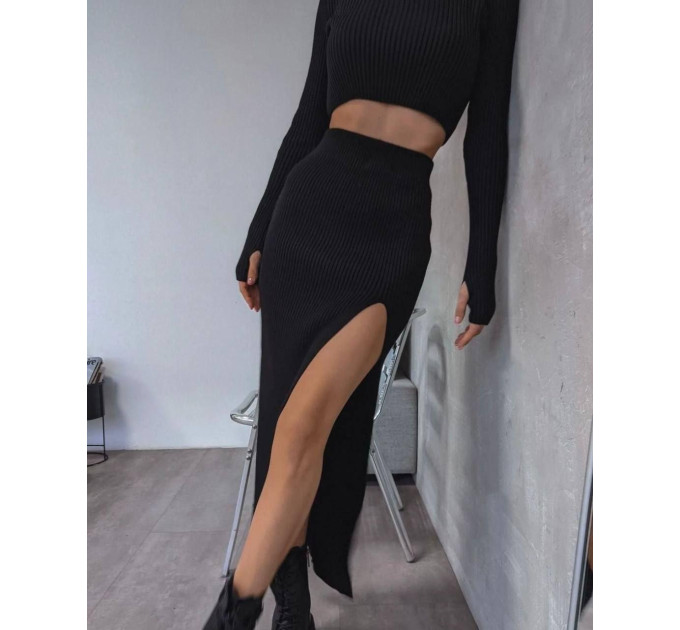 Women's ribbed two-piece suit, various colors