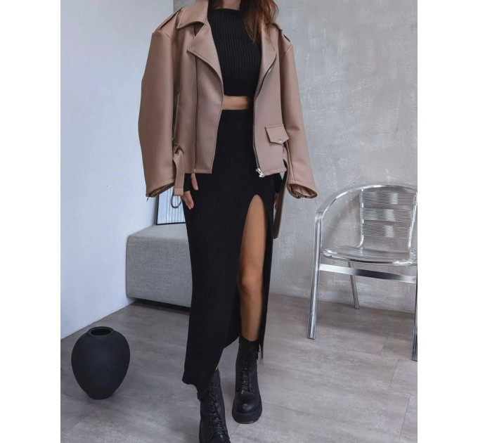 Women's ribbed two-piece suit, various colors
