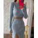 Women's ribbed two-piece suit, various colors