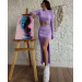 Women's ribbed two-piece suit, various colors