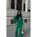 Women's two-piece suit for every day, cropped sweater and flared pants