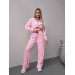 Trendy velour women's tracksuit, two-piece, large color palette