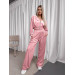 Trendy velour women's tracksuit, two-piece, large color palette