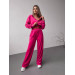 Trendy velour women's tracksuit, two-piece, large color palette