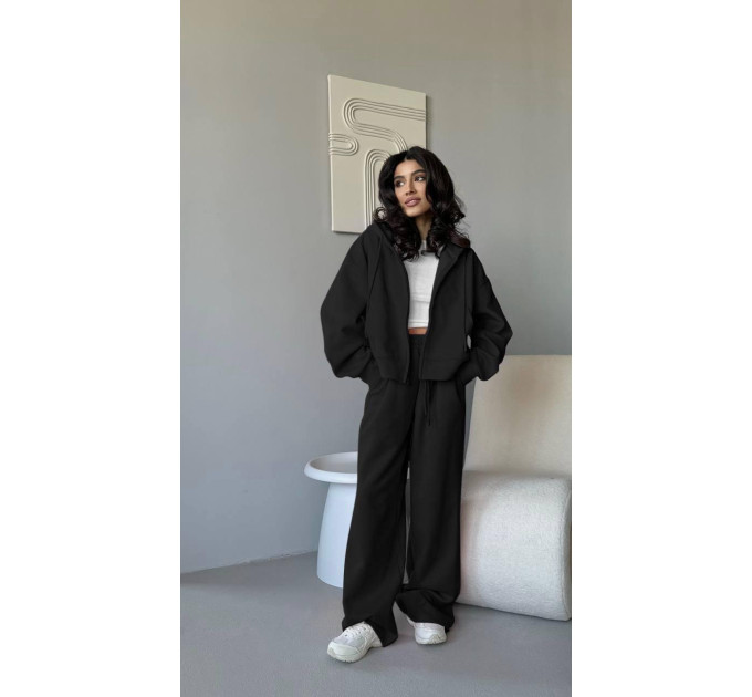 Basic women's oversized fleece tracksuit in various colors