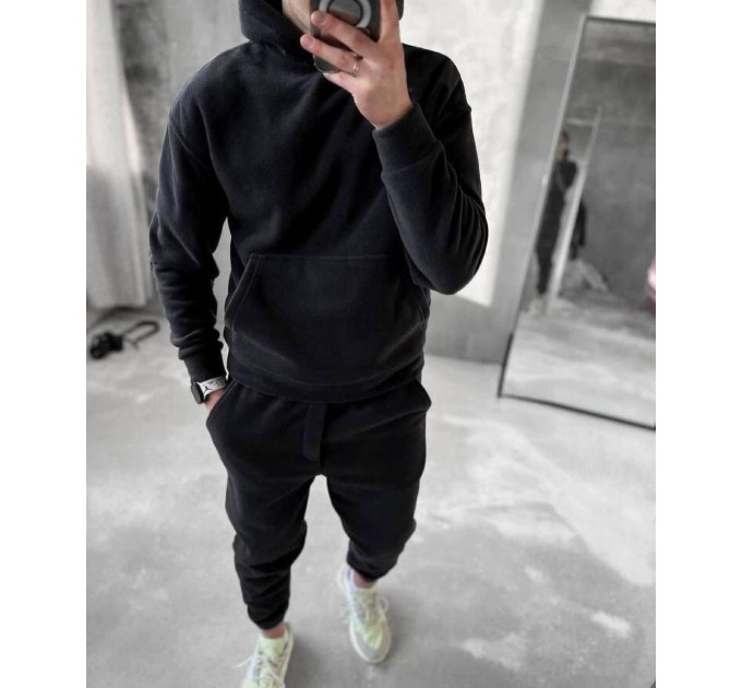 Men's warm sports suit made of double-sided fleece (48-52)