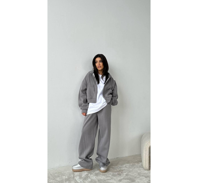 Basic women's oversized fleece tracksuit in various colors