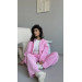 Basic women's oversized fleece tracksuit in various colors