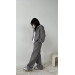 Basic women's oversized fleece tracksuit in various colors
