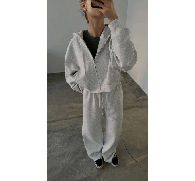 Basic women's oversized fleece tracksuit in various colors