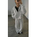 Basic women's oversized fleece tracksuit in various colors