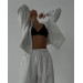 Basic women's oversized fleece tracksuit in various colors