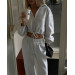 Women's Loose Fit Cropped Zip Hoodie & Straight Sweatpants Suit