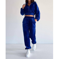 Women's sports velour suit in various colors 4048 (25pf)