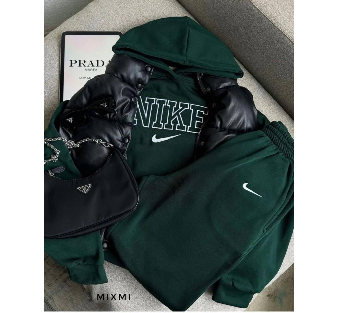 Женский спортивный костюм NIKE (42-54) на флисе в разных цветах