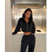Soft women's velour tracksuit in various colors