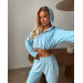 Soft women's velour tracksuit in various colors
