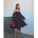 Incredibly delicate women's dress with a floral print