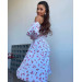 Incredibly delicate women's dress with a floral print
