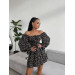 Elegant women's dress with a floral print that will perfectly emphasize your figure