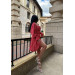 Elegant women's dress with a floral print that will perfectly emphasize your figure