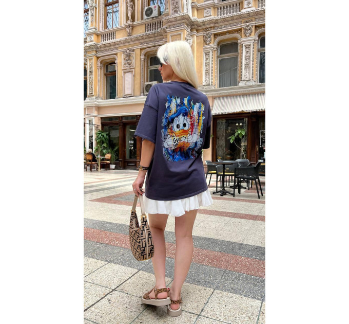 Women's oversized T-shirt "Donald Duck" TURKEY 95% cotton