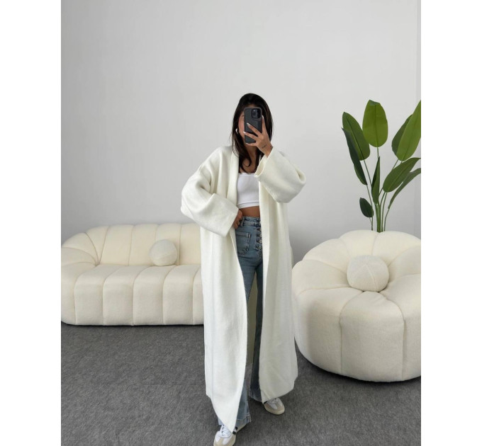 Women's trendy angora cardigan, warm and soft