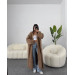 Women's trendy angora cardigan, warm and soft