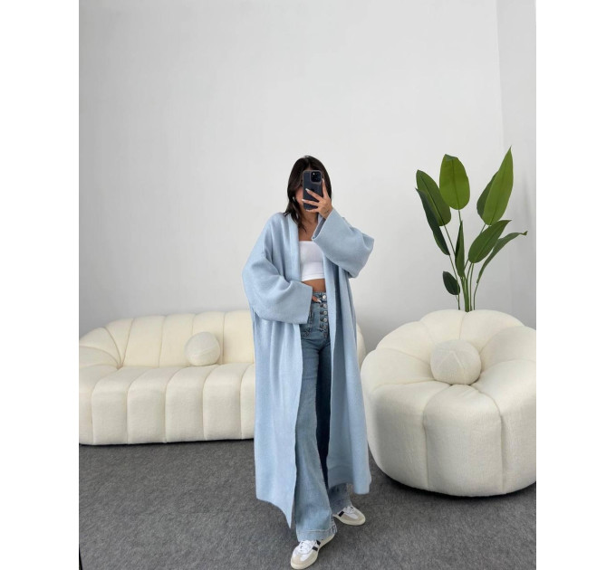 Women's trendy angora cardigan, warm and soft