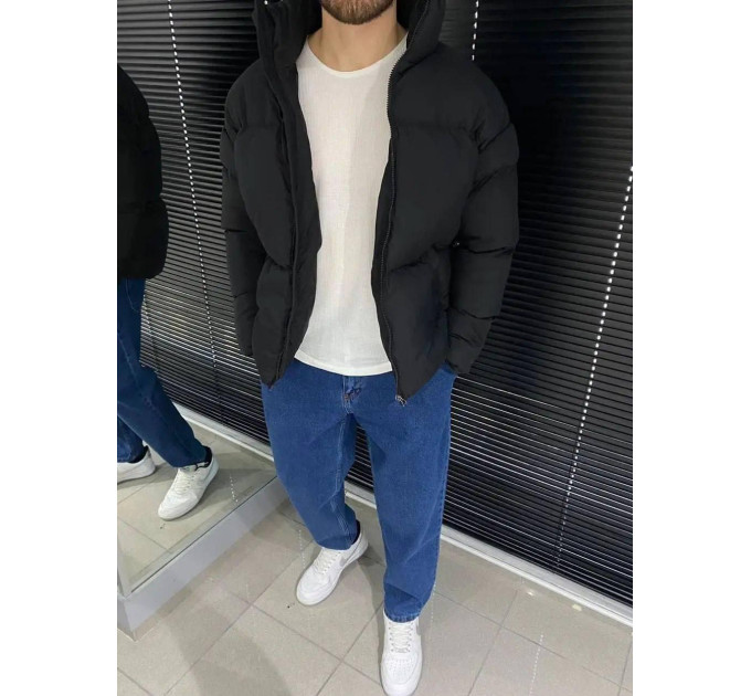Men's stylish youth jacket in different colors, synthetic winterizer 250