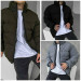 Men's stylish youth jacket in different colors, synthetic winterizer 250