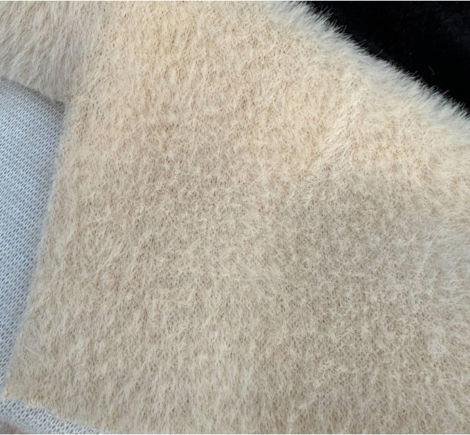 Women's fleece cardigan with pearl buttons