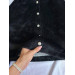 Women's fleece cardigan with pearl buttons