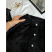 Women's fleece cardigan with pearl buttons